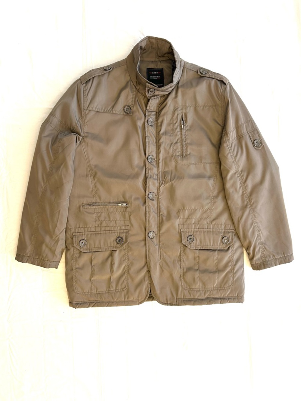 NWOT Fashion Man Olive Green Field Jacket